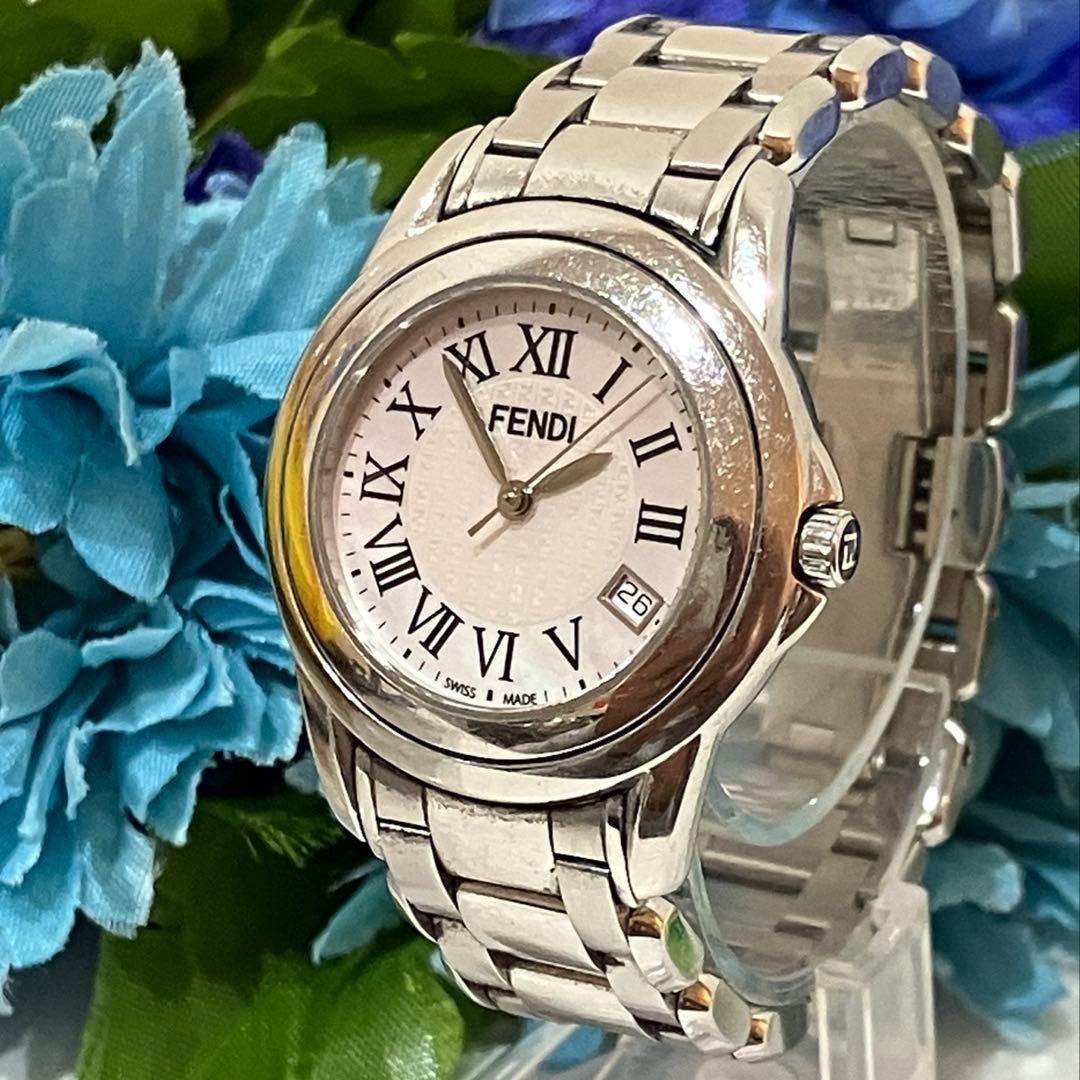 美品】フェンディFENDI シェル文字盤 ピンク 稼働品 レディース - メルカリ