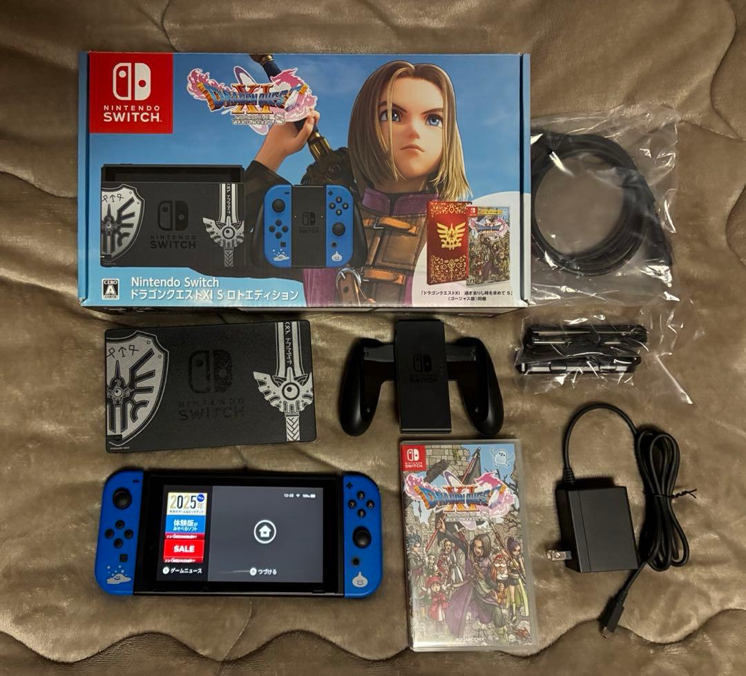 Nintendo Switch ロトエディション(ソフト有り) Switch版「ドラゴンクエストXI」，「ロト」デザインなSwitch本体の