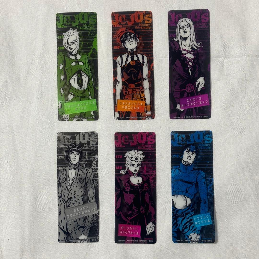 非売品】ジョジョ クリアしおり 5部 黄金の風 ジョジョの奇妙な冒険