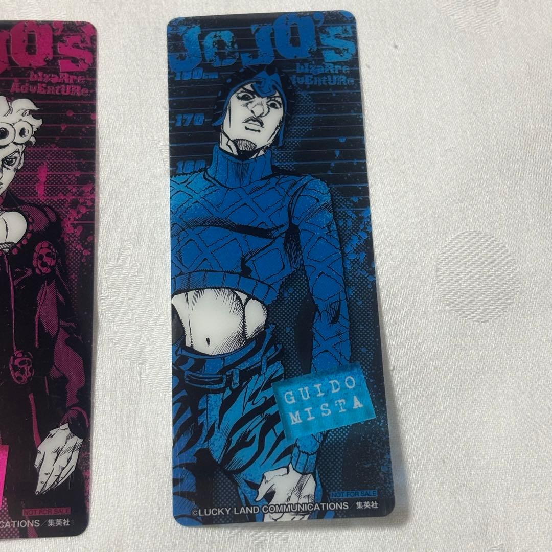 非売品】ジョジョ クリアしおり 5部 黄金の風 ジョジョの奇妙な冒険