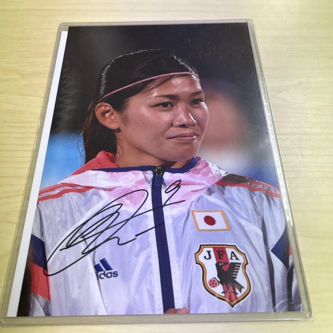 なでしこジャパン　日本代表女子サッカー　川澄　奈穂美 直筆サイン入りフォト サッカー日本代表女子 川澄 奈穂美 なでしこジャパン 直筆サイン入り