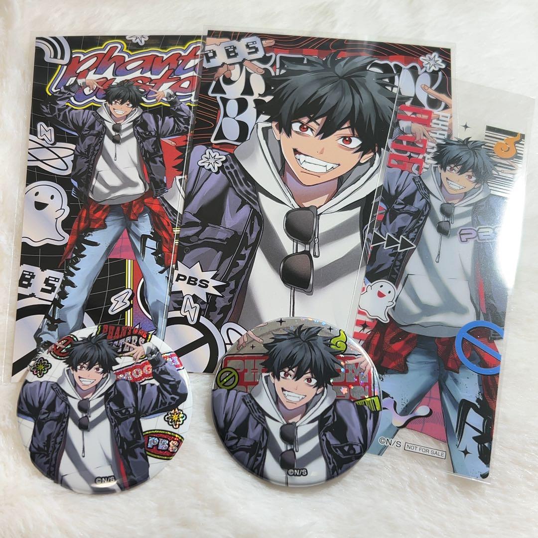 ファントムバスターズ】【私服】【イラストカード+缶バッジ】➁ 宍喰野