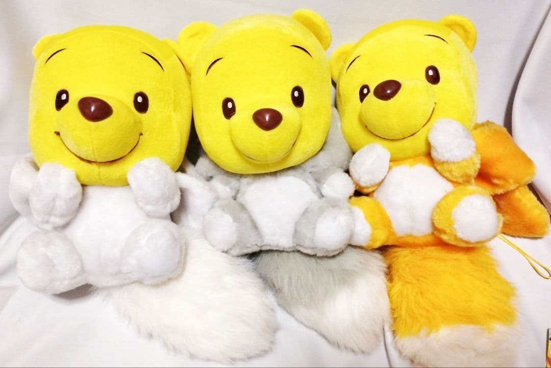 ディズニーベビー くまのプーさん キツネの着ぐるみぬいぐるみ 3個