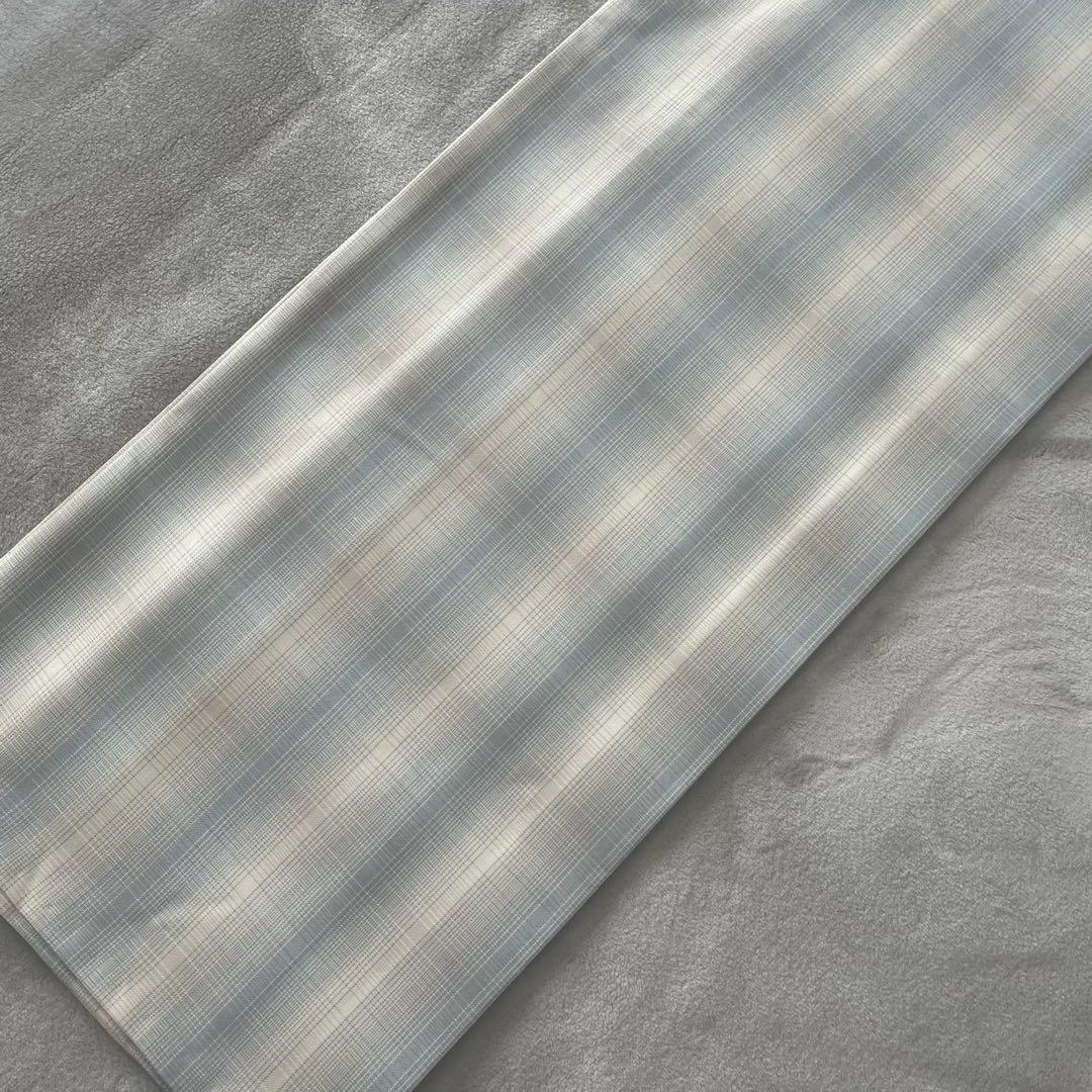 《美品》さく研究所 単衣 ウール 着物 SAKU Laboratory 格子