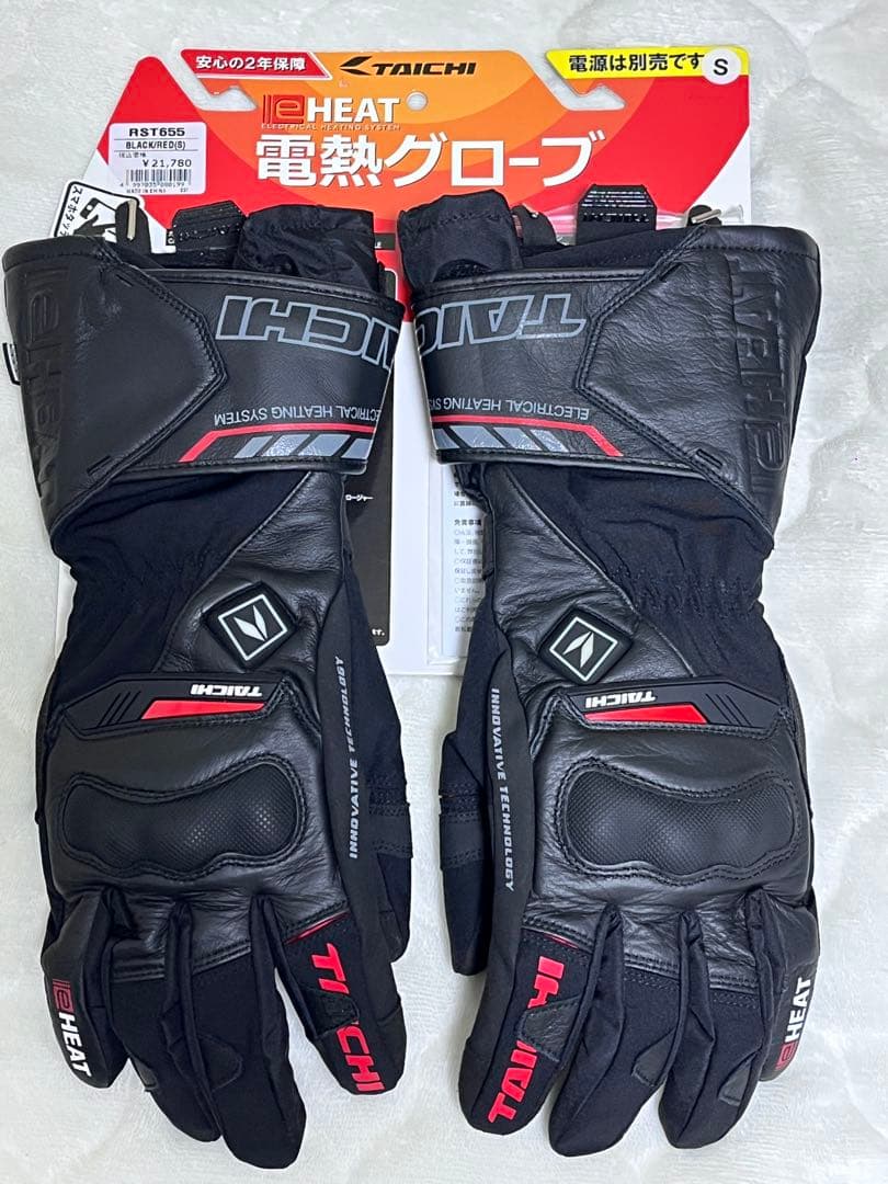 RS TAICHI 電熱グローブ ブラック/レッド Sサイズ Amazon | [TAICHI] RSタイチ(RS バイク 電熱グローブ 秋冬 防水 防寒