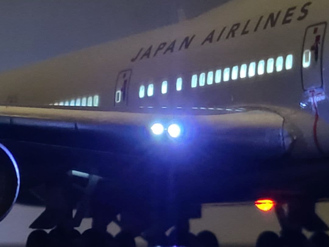 JAL BOEING 747-400 LED仕様 完成品 - メルカリ