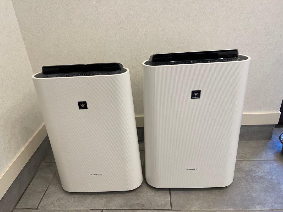 2台SHARP シャープ 加湿空気清浄機 KC-F70-W/KC-F50-W 製品トップ | KC-F70 | 加湿空気清浄機/空気清浄機：シャープ