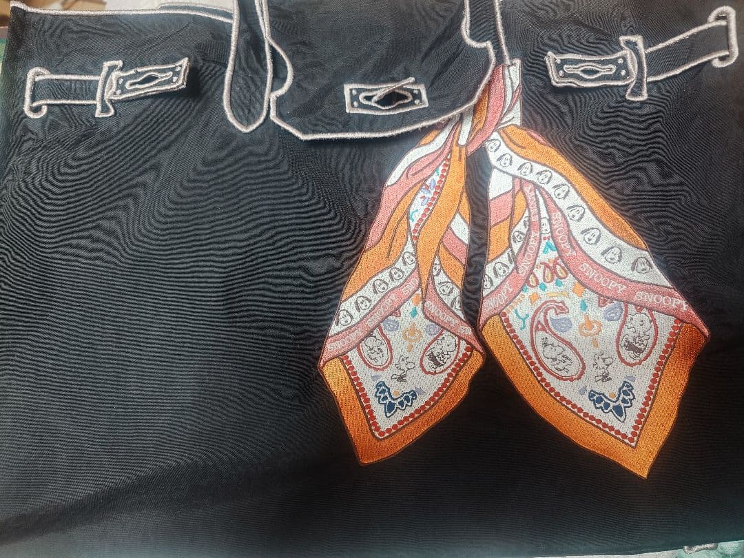 ラクゼットLa cousetteスヌーピー (スカーフ L BLACK) バッグ - メルカリ