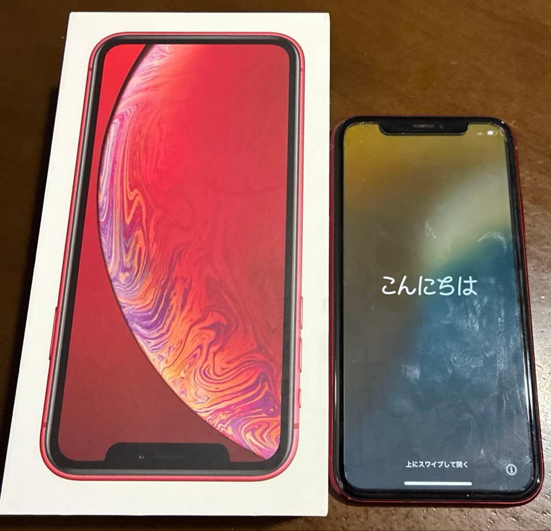 P*h様 iPhone XR Product Red 背面割れ有り　バッテリー7 Pre-Owned Apple iPhone XR - Carrier Unlocked - 64 GB Product (Red