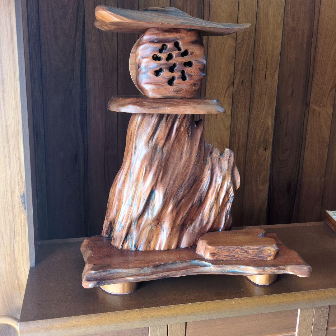 希少【美品】屋久杉 灯籠 間接照明 ランプ インテリア - メルカリ