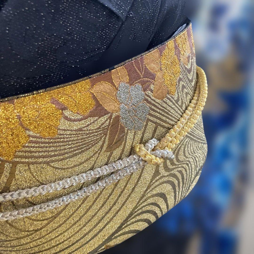 豪華薔薇振袖 袋帯付き 金彩 蝶 大輪 - メルカリ