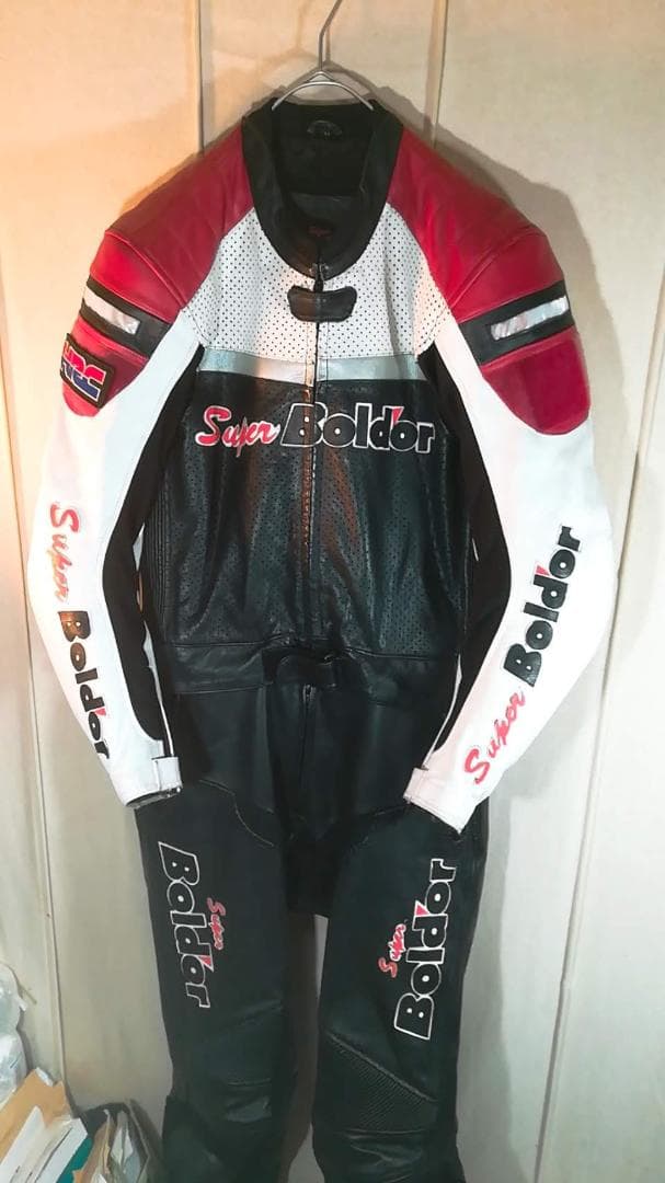 HONDA Super Boldor/レーシングスーツ/レザーつなぎ/皮つなぎ - メルカリ