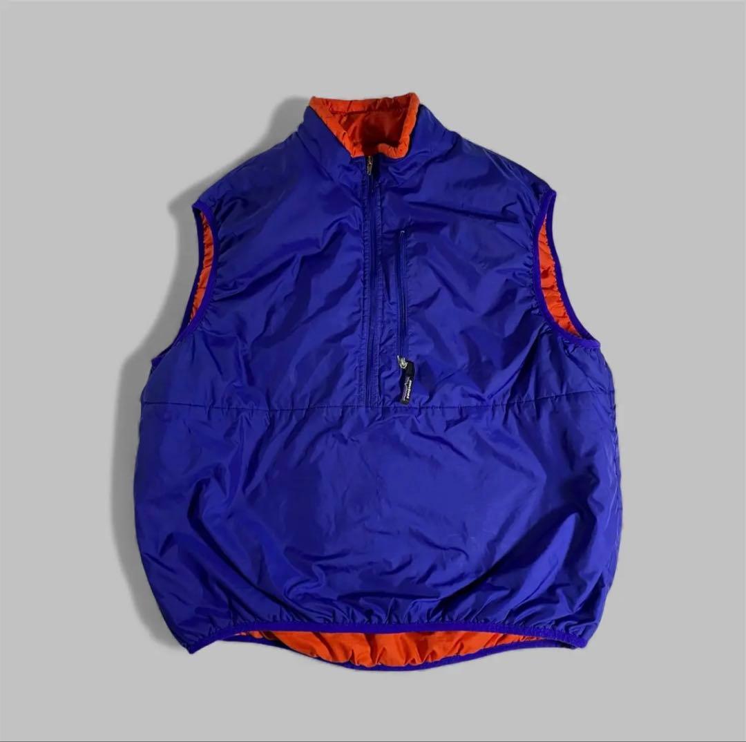 90s Patagonia パフボールベスト コバルトブルー×レッド タイ製 - メルカリ