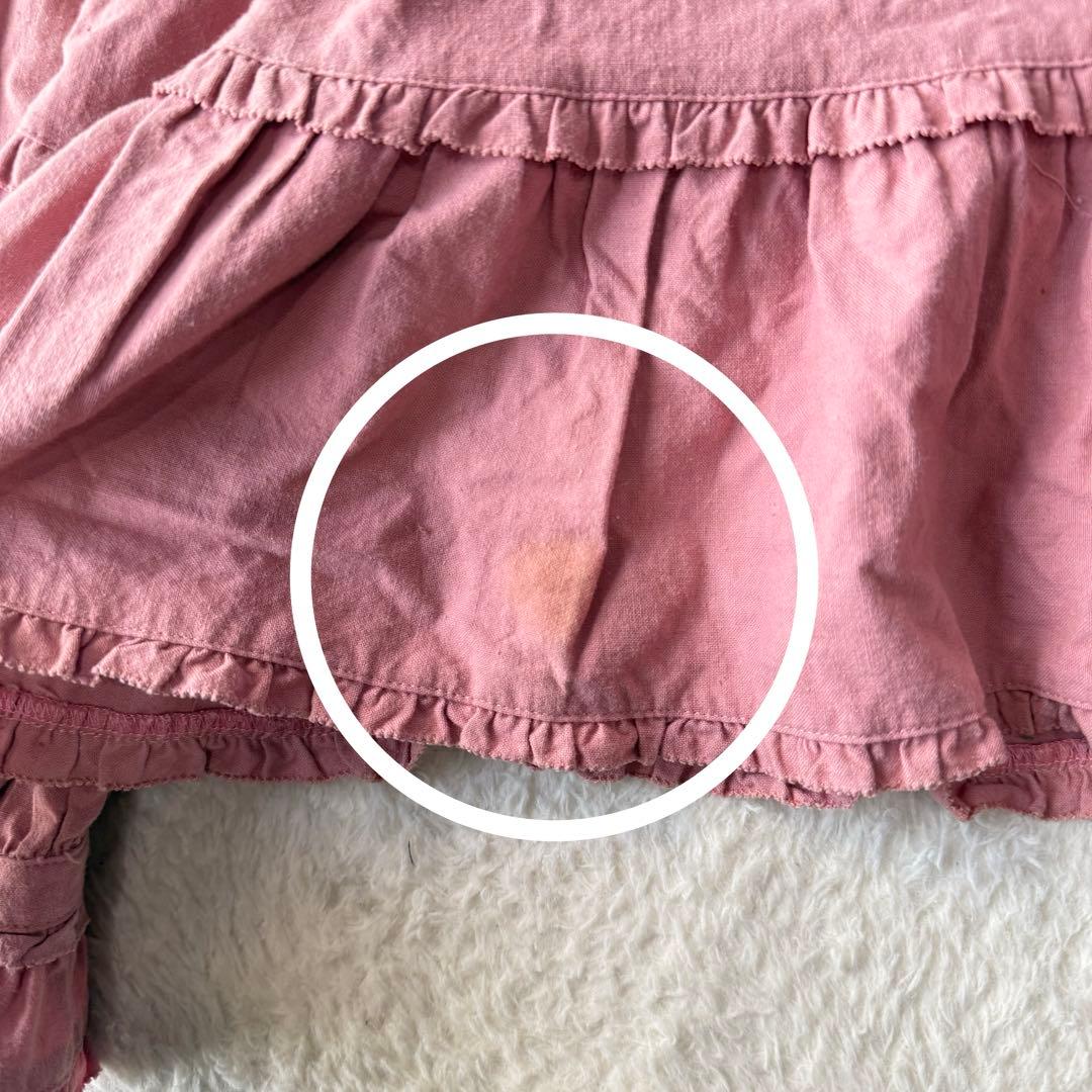 ピンクハウス ピコフリル ピンタック ブラウス りぼん ガーリー 綿