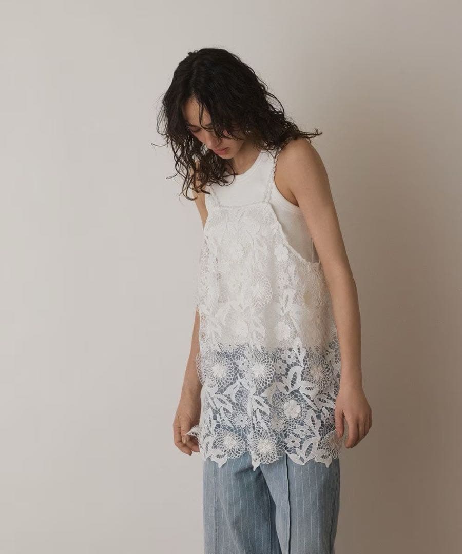 ダイアグラム　フラワーレースキャミソール　グレースコンチネンタル　DIAGRAM フラワーレースキャミソール / GRACE CONTINENTAL | GRACE CONTINENTAL
