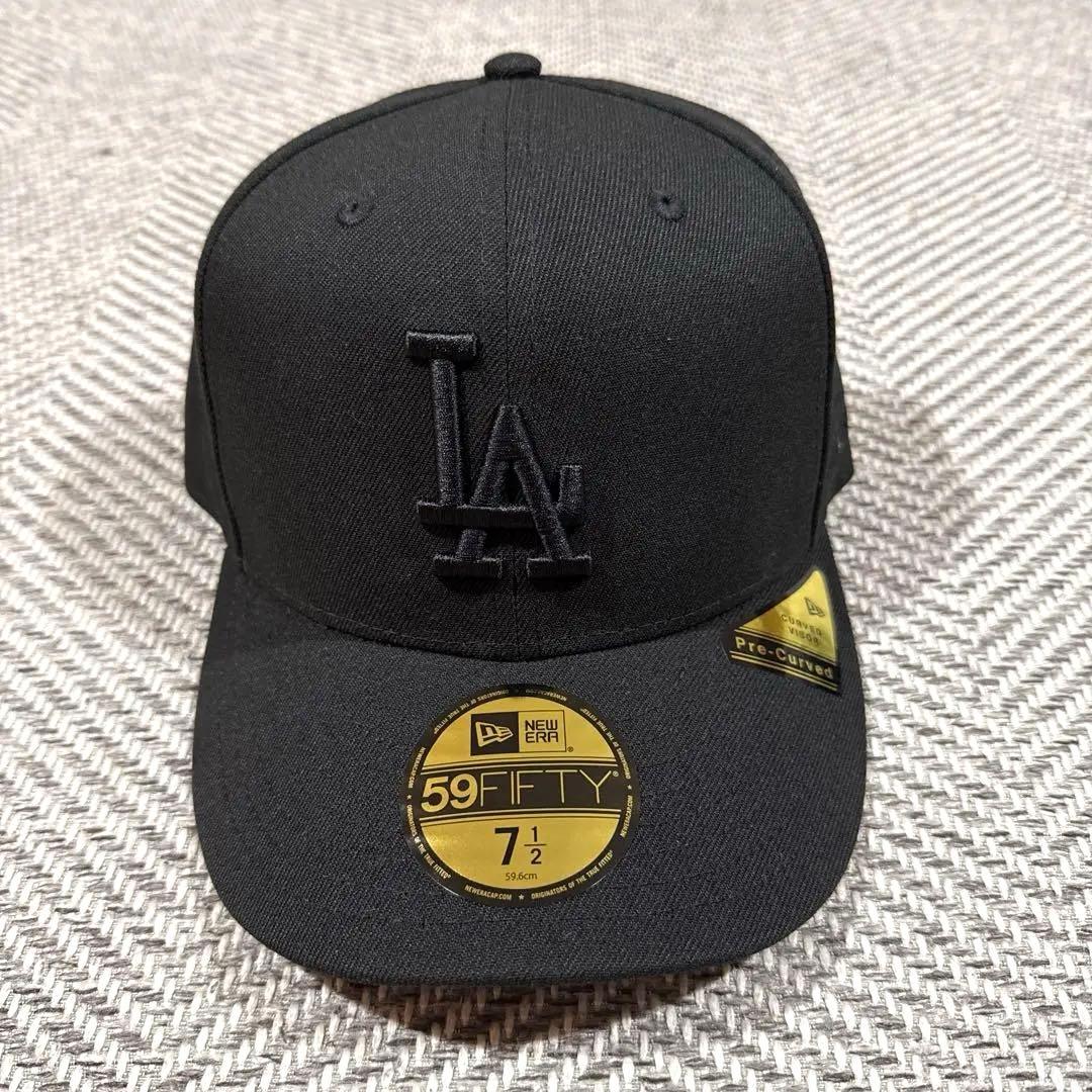 ロサンゼルス・ドジャース 59FIFTY ブラックキャップ 7 1/2 - メルカリ