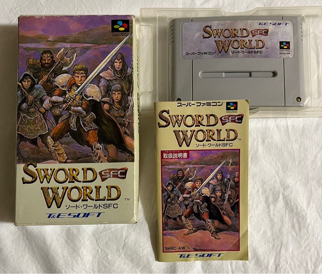 スーパーファミコン ソード・ワールドSFC 箱/説明書あり T&E SOFT