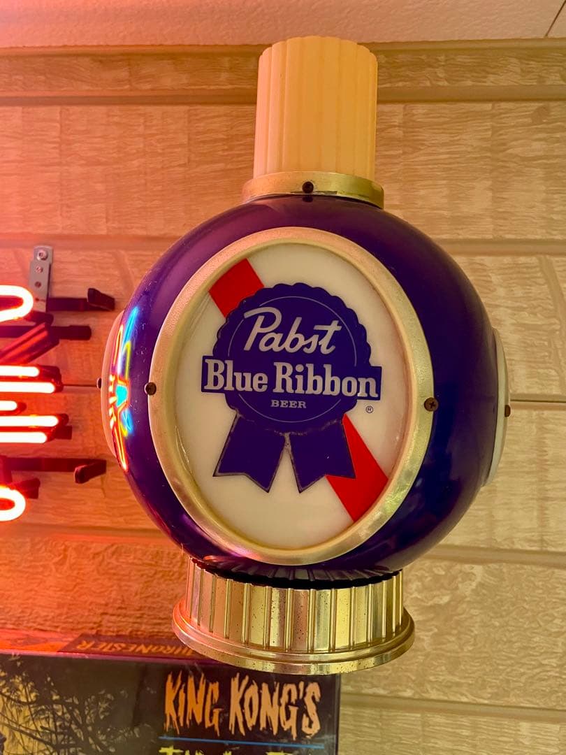 パブストブルーリボン　Pabst Blue Ribbonランプ ビンテージ PABST BLUE RIBBON パブスト ブルーリボン ライト LAMP 照