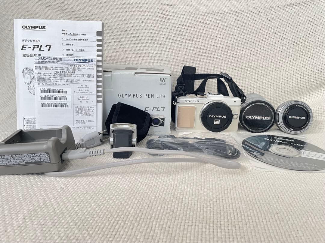 OLYMPUS PEN Lite E-PL7 EZダブルズームキット ホワイト オリンパス PEN Lite E-PL7 EZ ダブルズームキット ホワイト | ミラー