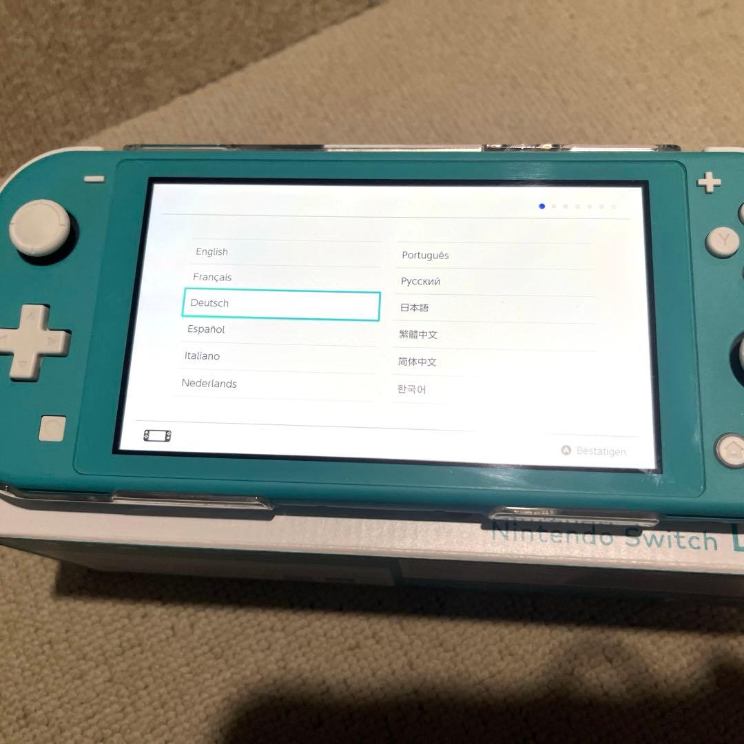 美品】箱＆カバー＆フィルム付きNintendoSwitchLite ターコイズ