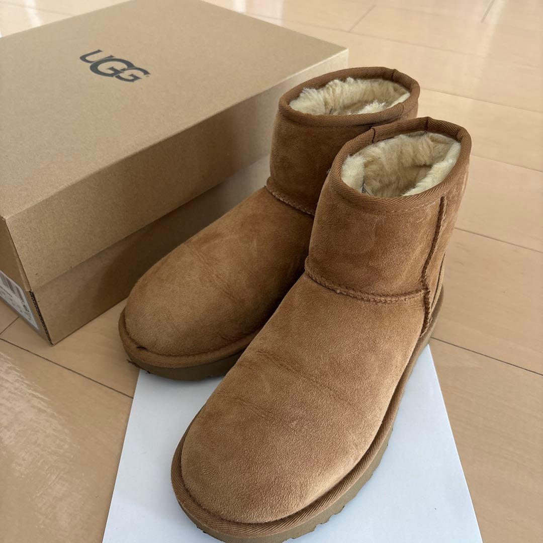 UGG アグ ムートンブーツ クラシックミニ 2 チェスナット 24cm 楽天市場】送料無料 UGG アグ ブーツ クラシック ミニ II チェスナット