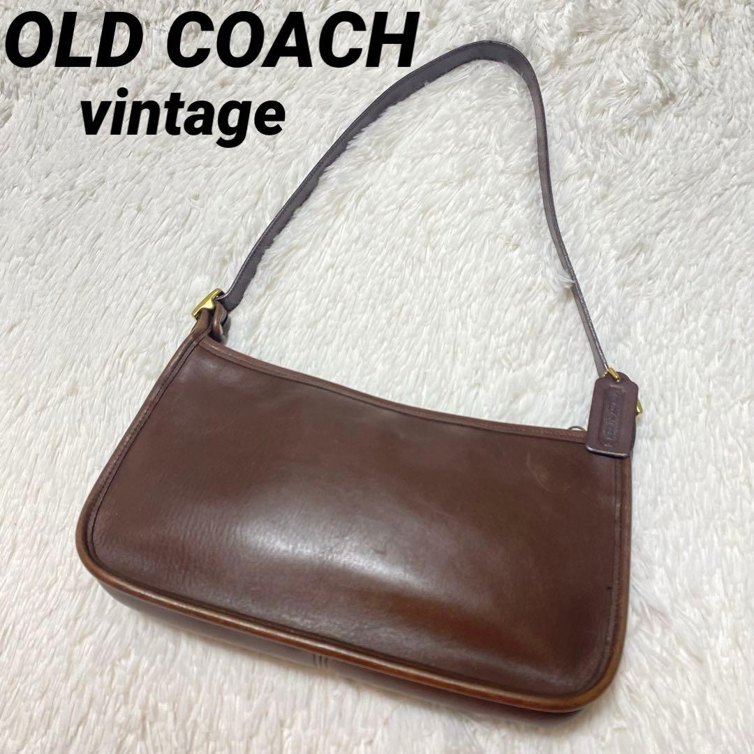 90s COACH オールドコーチ 肩掛け 9071 ショルダーバッグ ブラウン