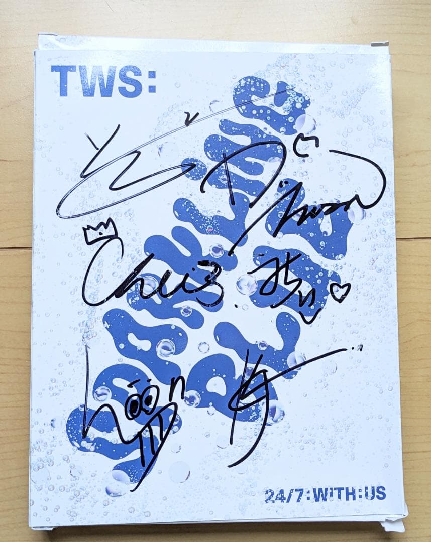 ☆非売品◇メンバーサインCD◇TWSトゥアス◇Sparkling Blue - メルカリ
