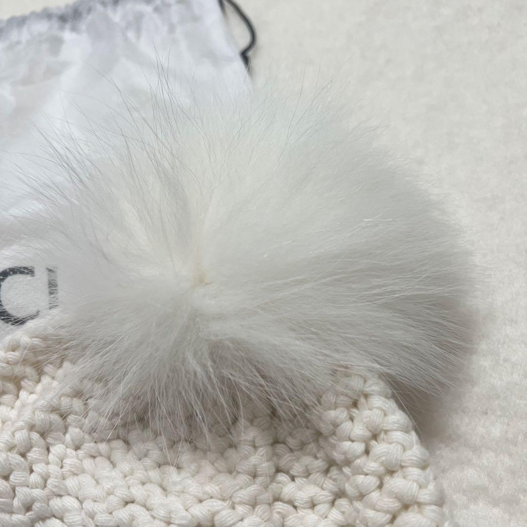 MONCLER モンクレール KIDS フォックスファー ニットキャップ - メルカリ