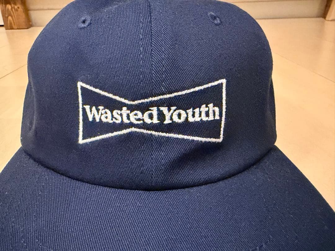 値下げWasted Youth ネイビーキャップ - メルカリ