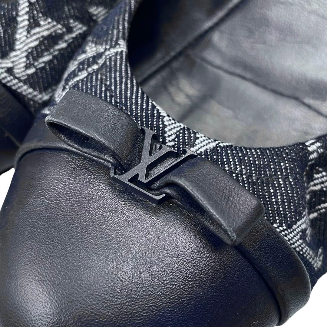 《超美品》ルイヴィトン フラット バレエシューズ パンプス モノグラム デニム