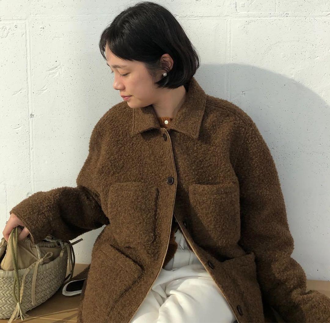 定価37000円 韓国 WLL ウールジャケット ブラウン 定価37000円 韓国 WLL ウールジャケット ブラウン - メルカリ