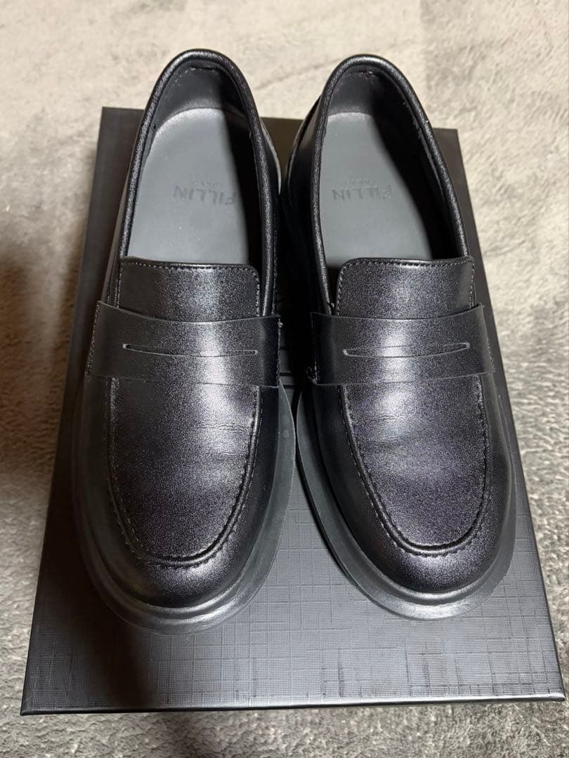 FILLIN ブラックレザー ローファー 24センチ HOMME｜LOAFER – FILLIN