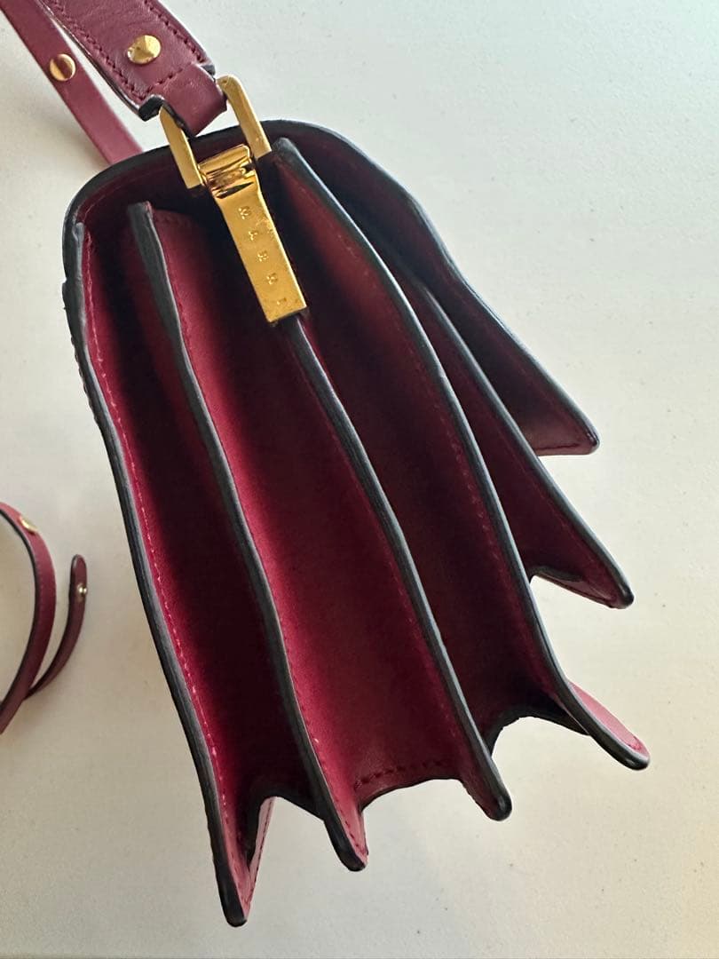 MARNI ショルダー トランク ボルドー MARNI / マルニ | TRUNK