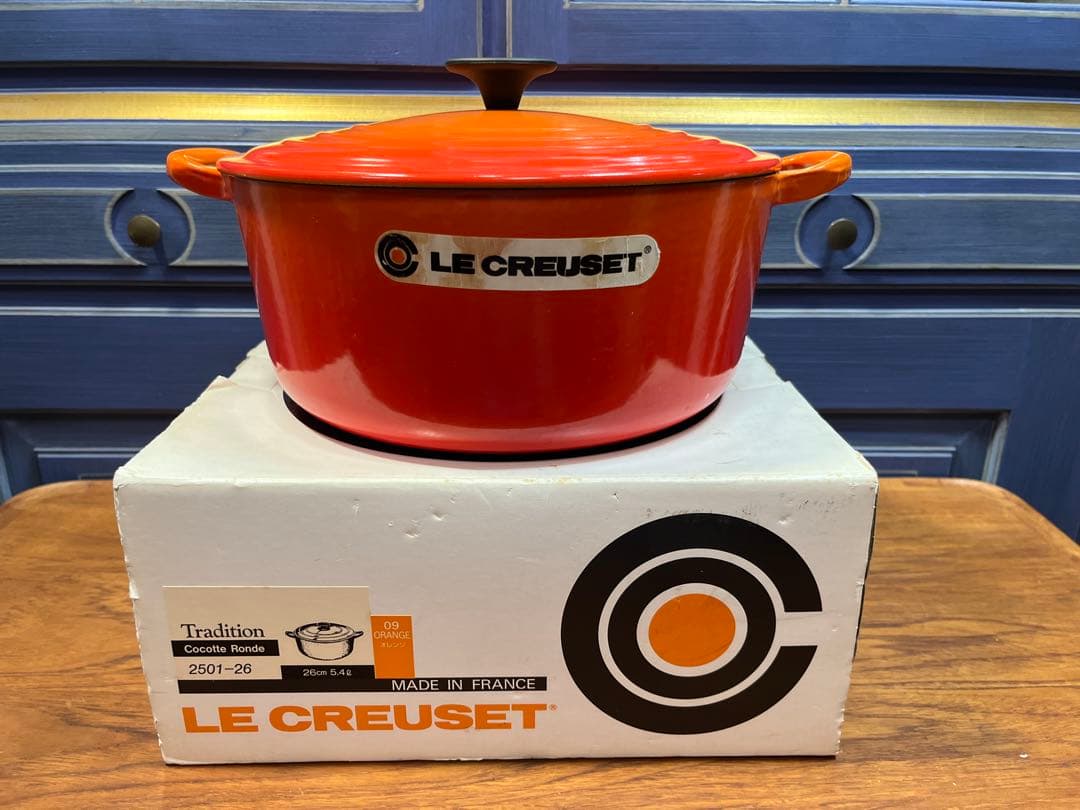 LE CREUSET ル・クルーゼ　ココットロンド26cm／5.4ℓ オレンジ