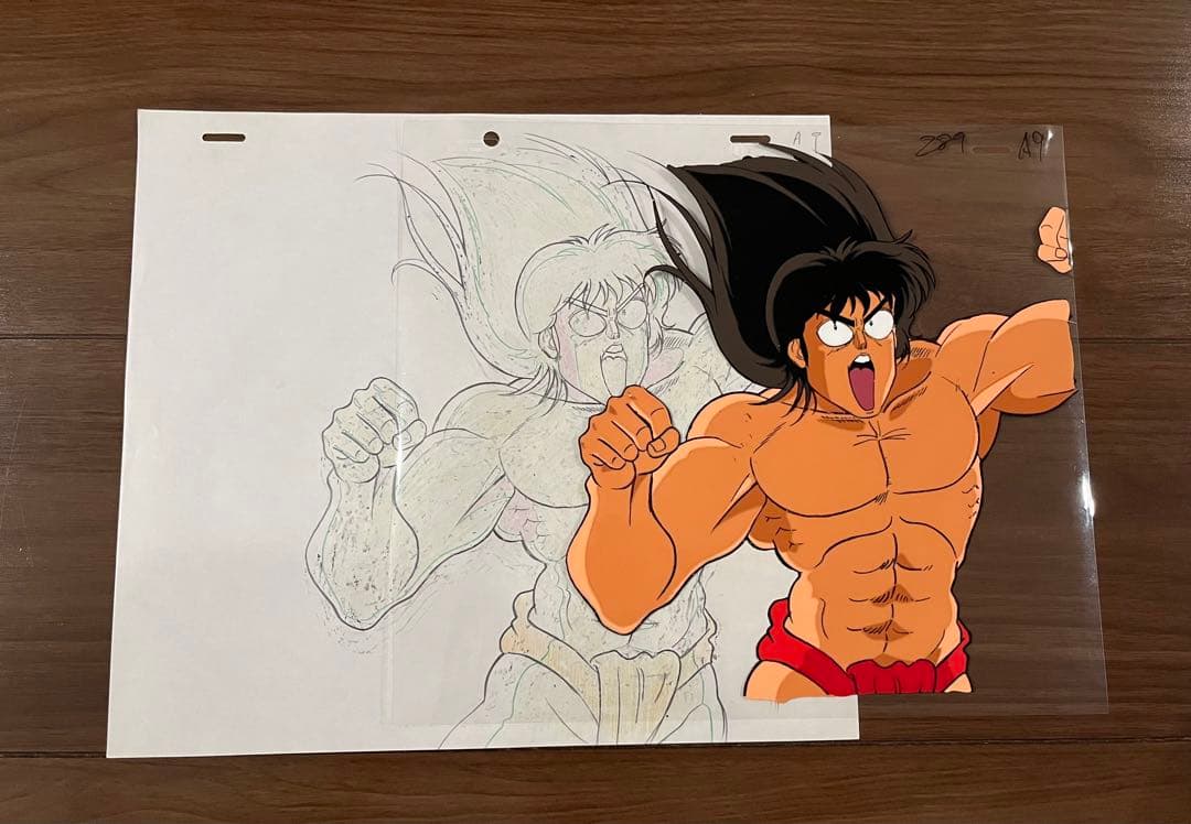 燃えるお兄さん アニメ セル画 原画 下書き 少年ジャンプ 当時物 レア