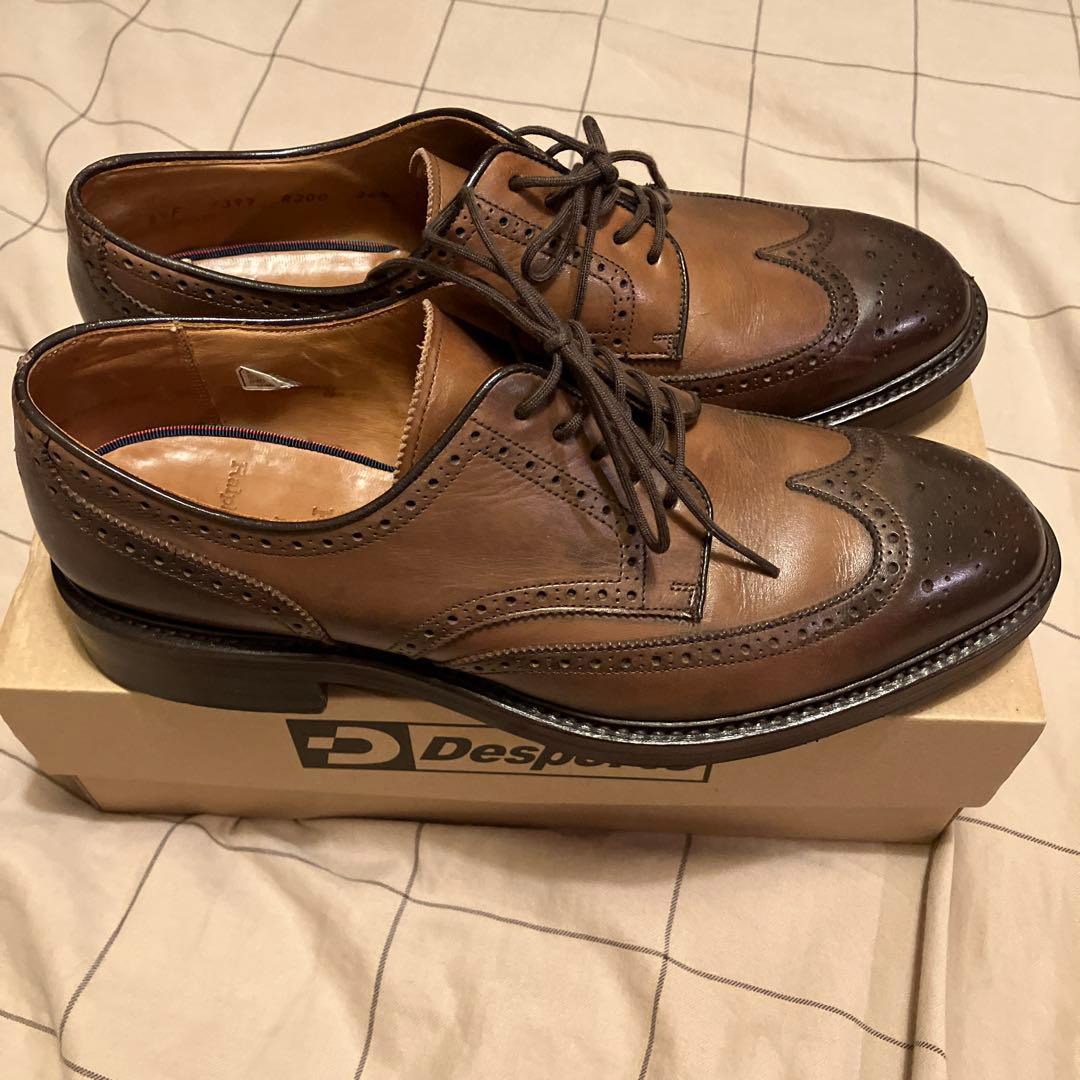 ラルフローレン レザーシューズ ウィングチップ ブラウン 26.5cm