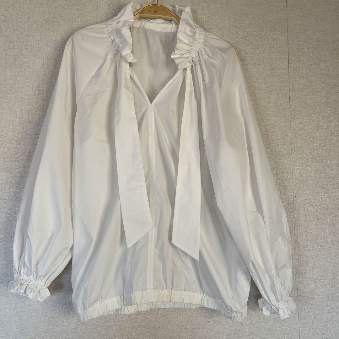 ジャーナルスタンダード　レサージュ　白　襟　フリル　ブラウス　卒業式　入学式 ジャーナルスタンダード レサージュ 白 襟 フリル ブラウス 卒業式 入学式