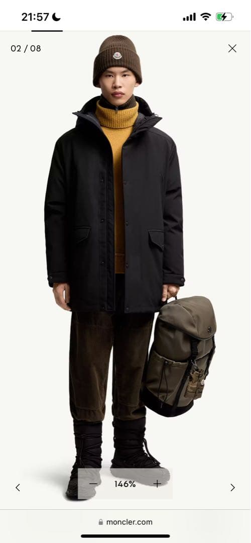 定価45万25aw現行Livradois ミドル丈ダウンモンクレール - メルカリ