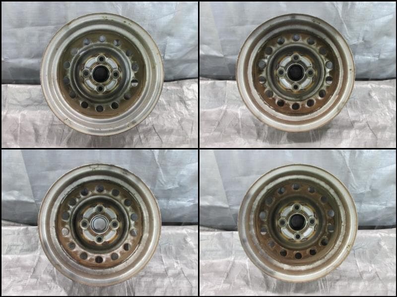 三菱純正　U61ミニキャブ純正ホイール　12×3.50B　4H/100　4本