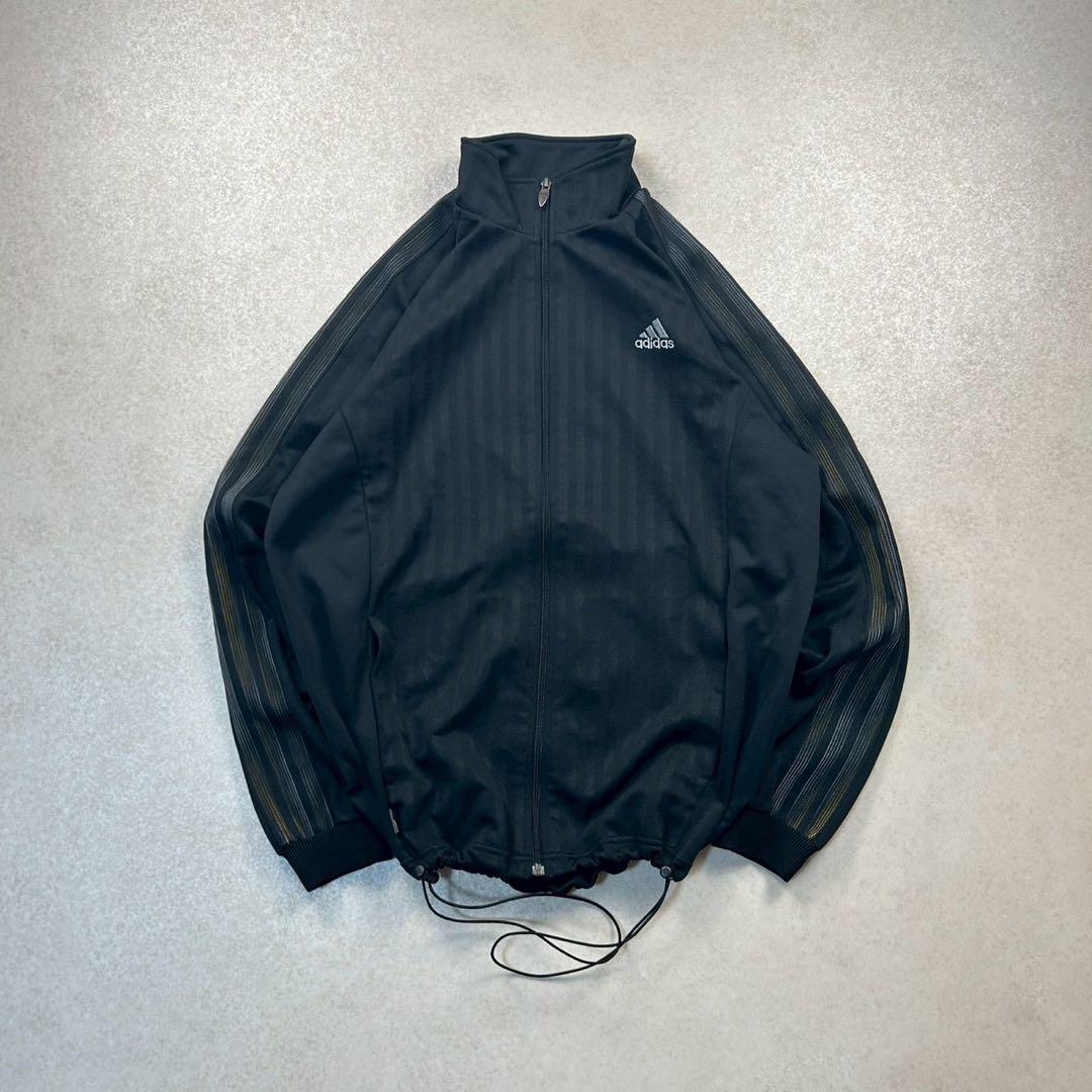 00s adidas トラックジャケット ブラック archive y2k - メルカリ