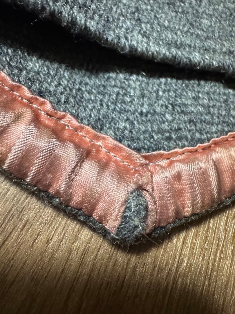 雰囲気抜群 ORTEGA´S オルテガ チマヨベスト くるみボタン 36 グレー