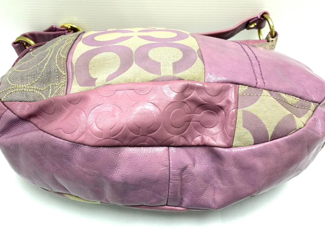 26S1-148 コーチ シグネチャーオプアート バッチワーク ワンショルダー