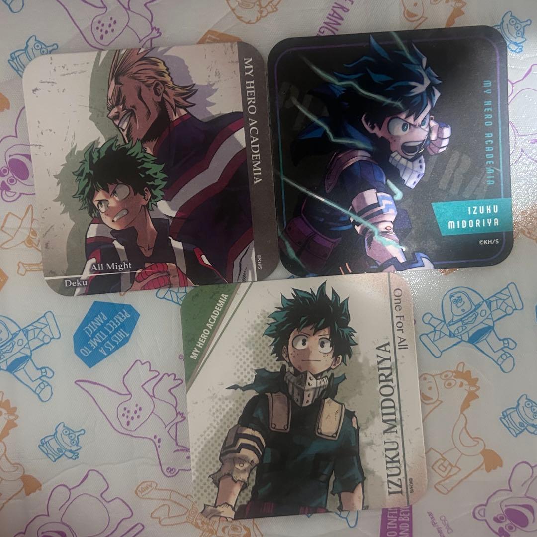 ヒロアカ展 原画 アートコースター 2021 緑谷出久 ジャンプ BOX封入