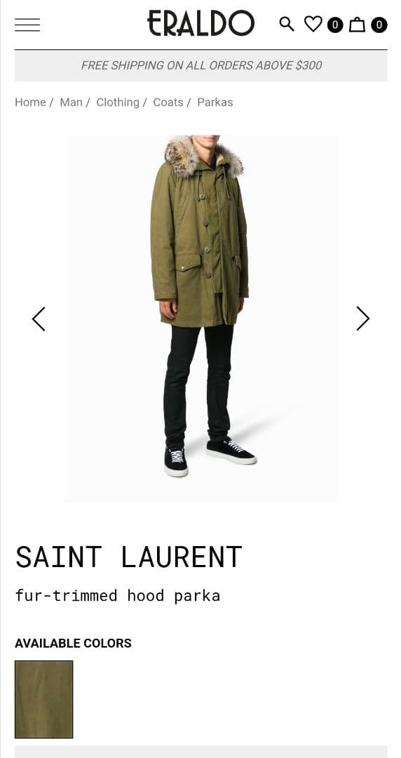 極上 稀少 2014SS エディ期 サンローラン·パリ 世界最高峰 モッズ