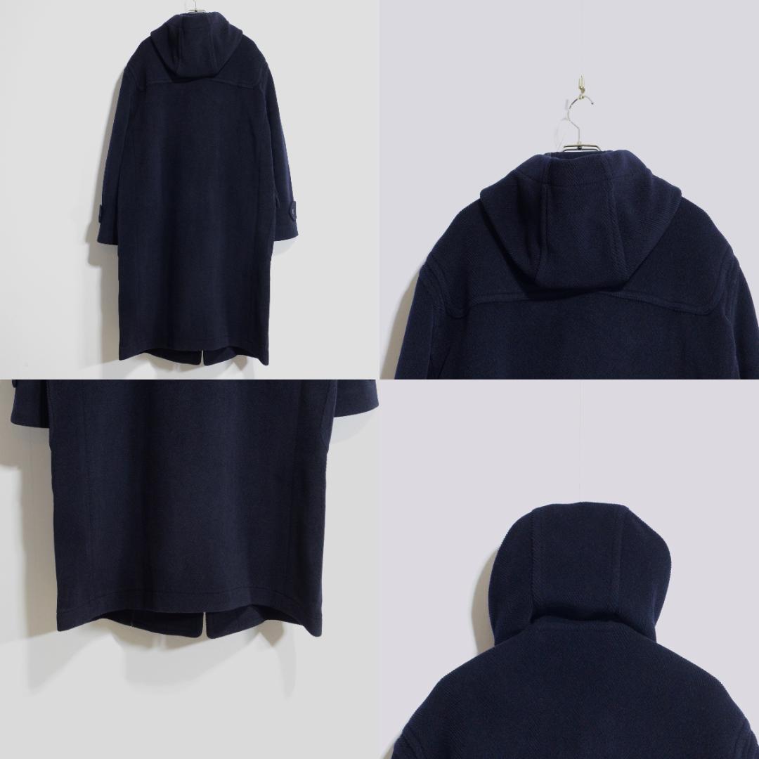 超貴重極上品 ムーアブルック製 カットパイル ダッフルコート ネイビー