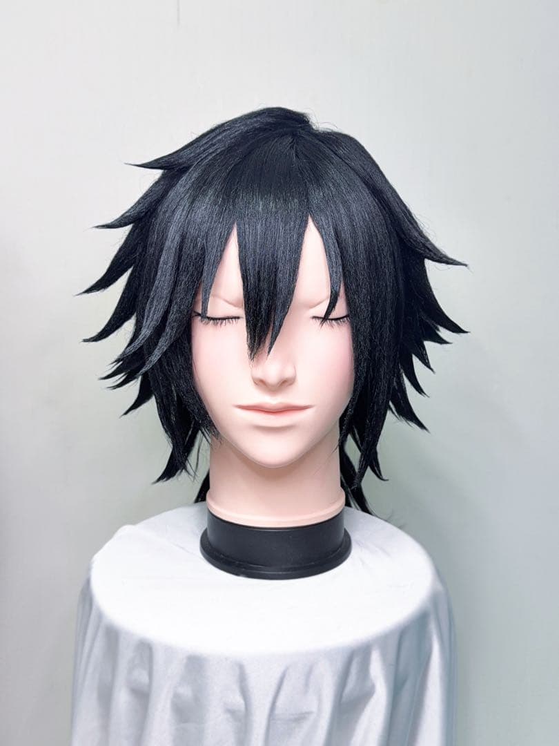 冨岡義勇　ウィッグ　コスプレ　鬼滅の刃 鬼滅の刃】冨岡義勇風キャラウィッグをレビュー！｜コスプレ初心者にも