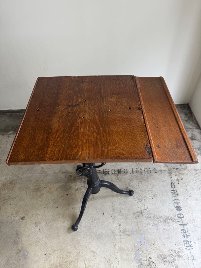 ヨーロッパアンティーク製図台（ドラフティングテーブル）作業台