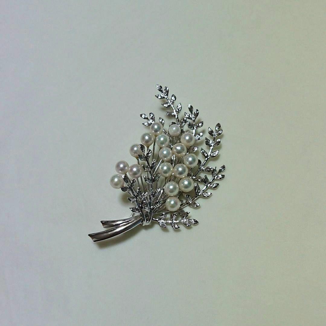 未使用 あこや真珠 シルバー パール ブローチ ペンダント 真珠 パール ブローチ あこや真珠 パールブローチ 7mm-7.5mm 16pcs
