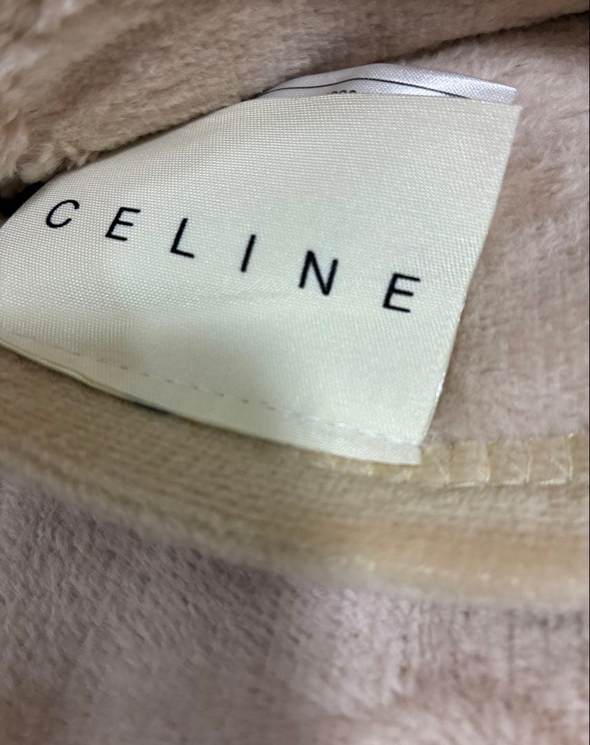 CELINE セリーヌ シール織綿毛布 140×200 シングル ベージュの通販はau