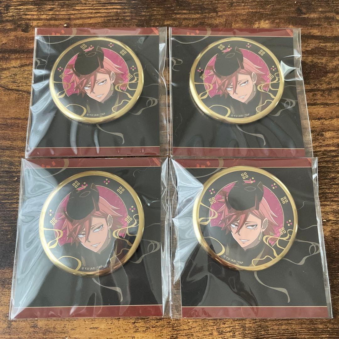 桃源暗鬼 アニメイトカフェ アニカフェ 箔押し 缶バッジ 花魁坂京夜